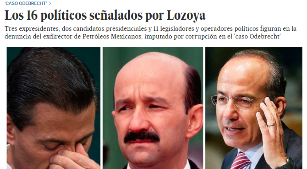 El caso Odebrecht. Los 16 políticos señalados por Lozoya.