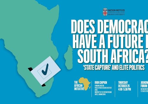 Does Democracy have a future in South Africa? ‘State Capture’ and Elite Politics